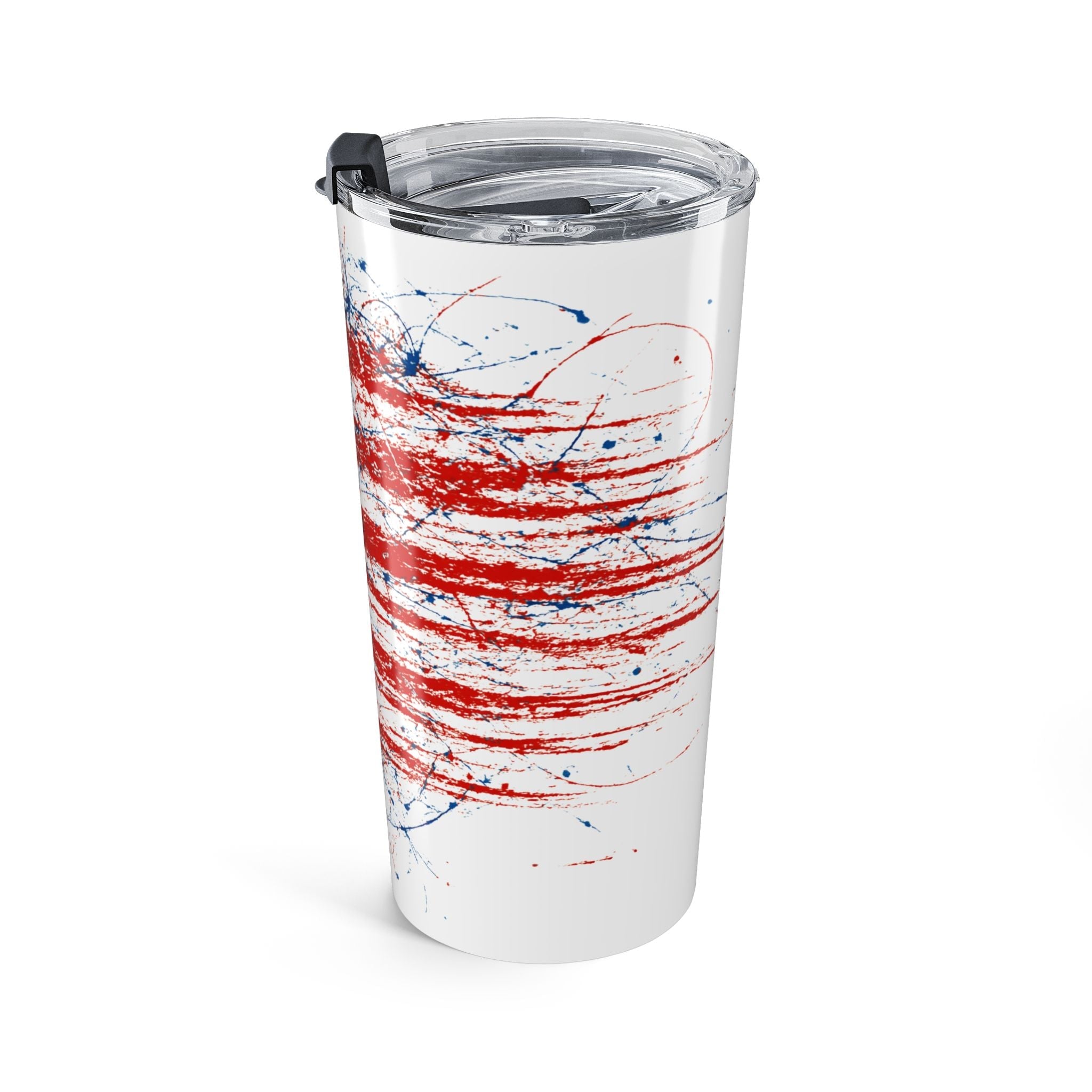 Patriotic 20oz Tumbler - Red White Blue, Travel Mug, American Flag Drinkware, Gift for Patriots - My Maga Swag