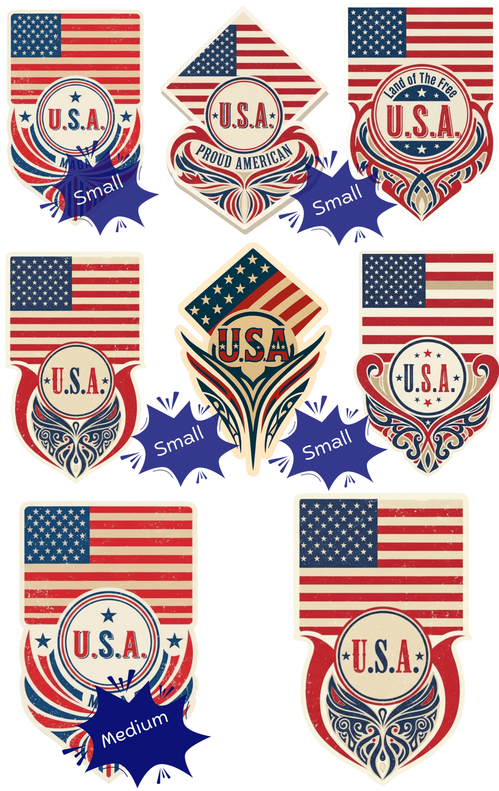 Patriotic Tattoo Collection - Temporary Tattoos - 20+ Skin Safe Tattoos - My Maga Swag