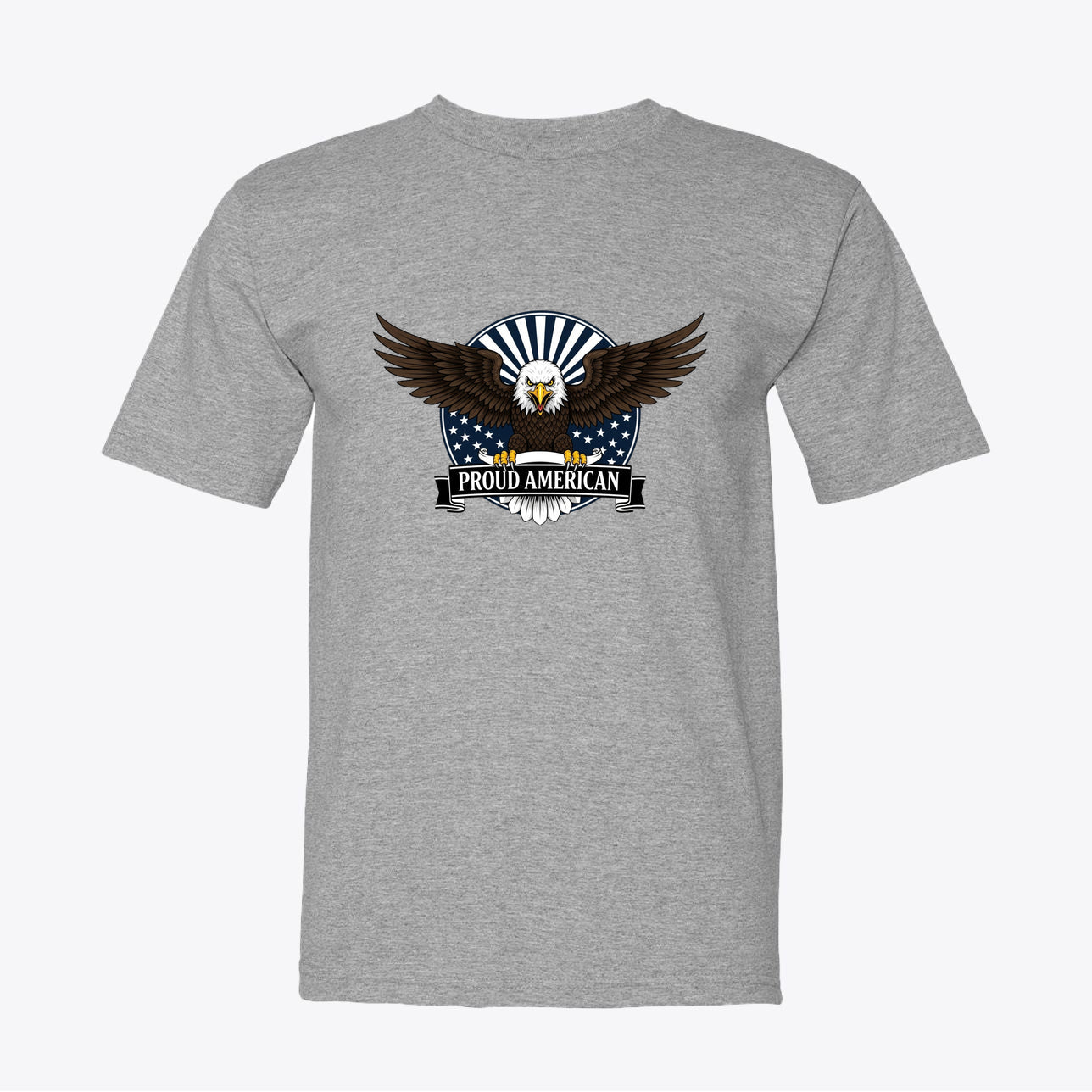 Proud American Patriotic Eagle T-Shirt - America First Trump Supporter Proud American Flag Design - Premium Quality Patriotic Apparel - My Maga Swag
