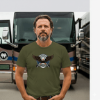 Proud American Patriotic Eagle T-Shirt - America First Trump Supporter Proud American Flag Design - Premium Quality Patriotic Apparel - My Maga Swag