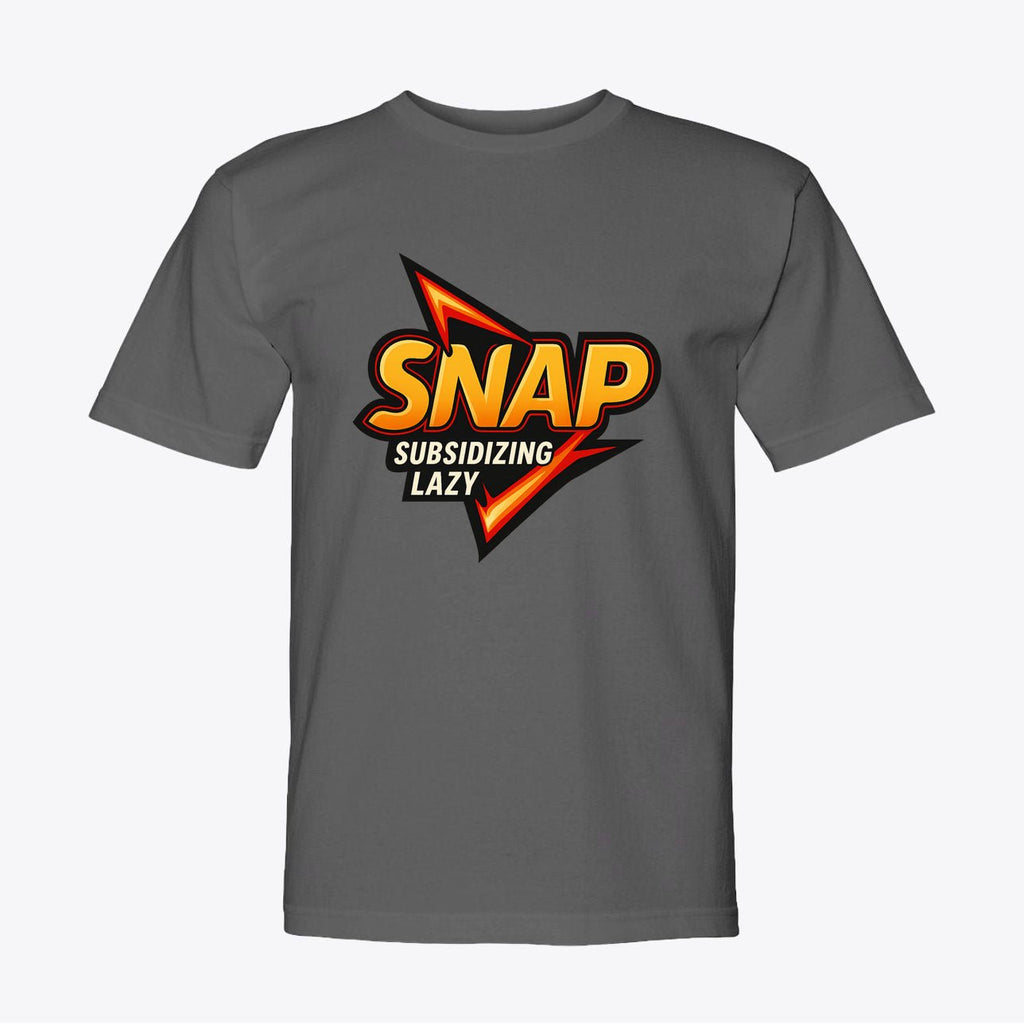 SNAP Satire Tee – “Subsidizing Lazy” Bold Graphic Shirt | Made in USA - My Maga Swag