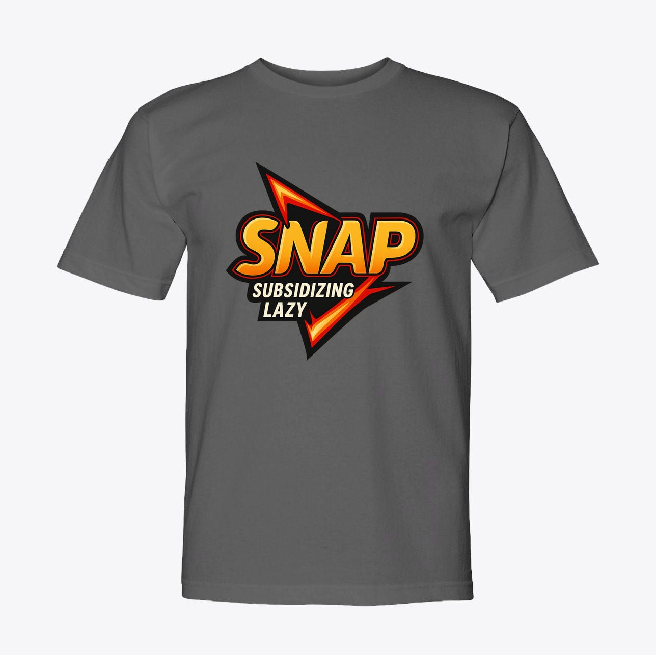SNAP Satire Tee – “Subsidizing Lazy” Bold Graphic Shirt | Made in USA - My Maga Swag