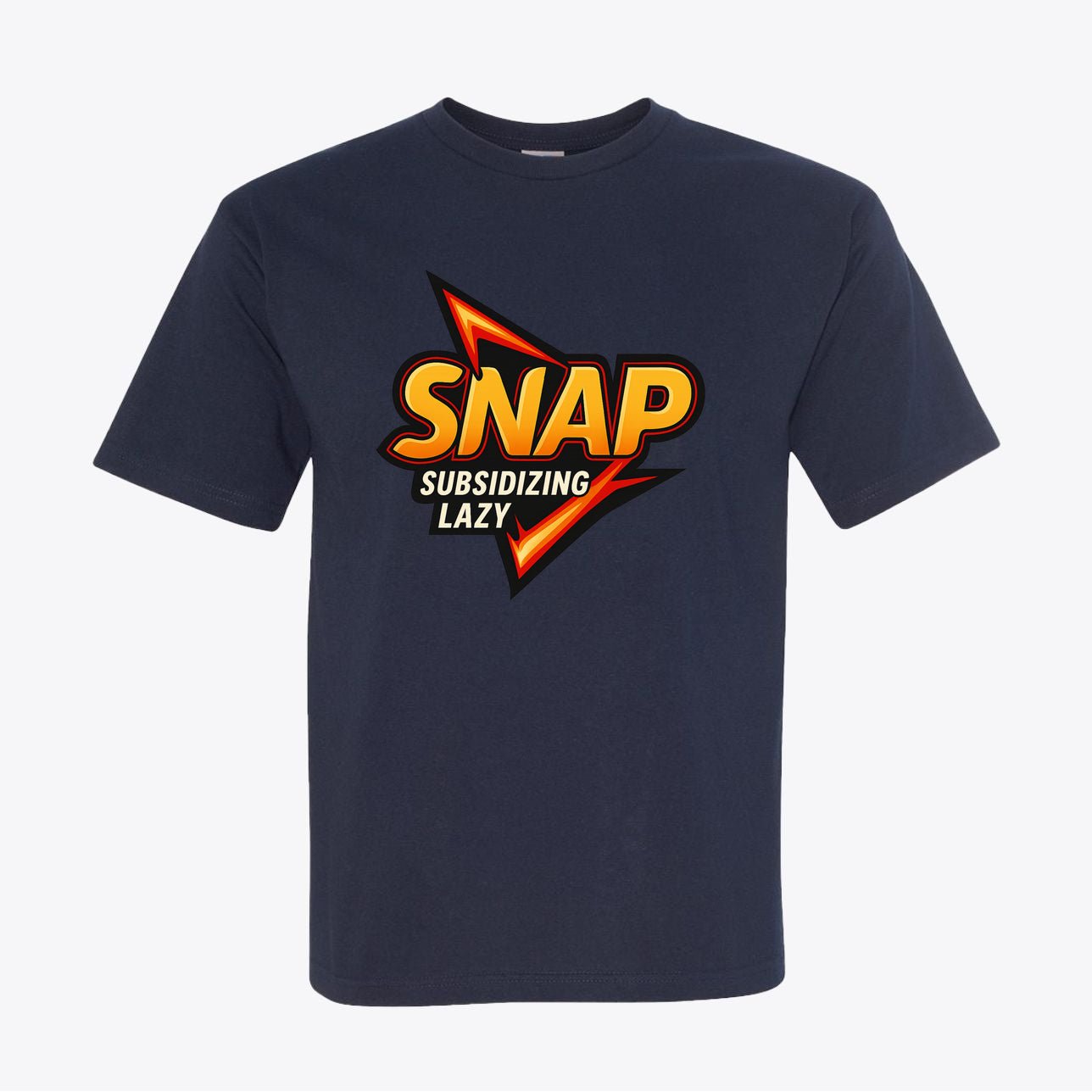 SNAP Satire Tee – “Subsidizing Lazy” Bold Graphic Shirt | Made in USA - My Maga Swag