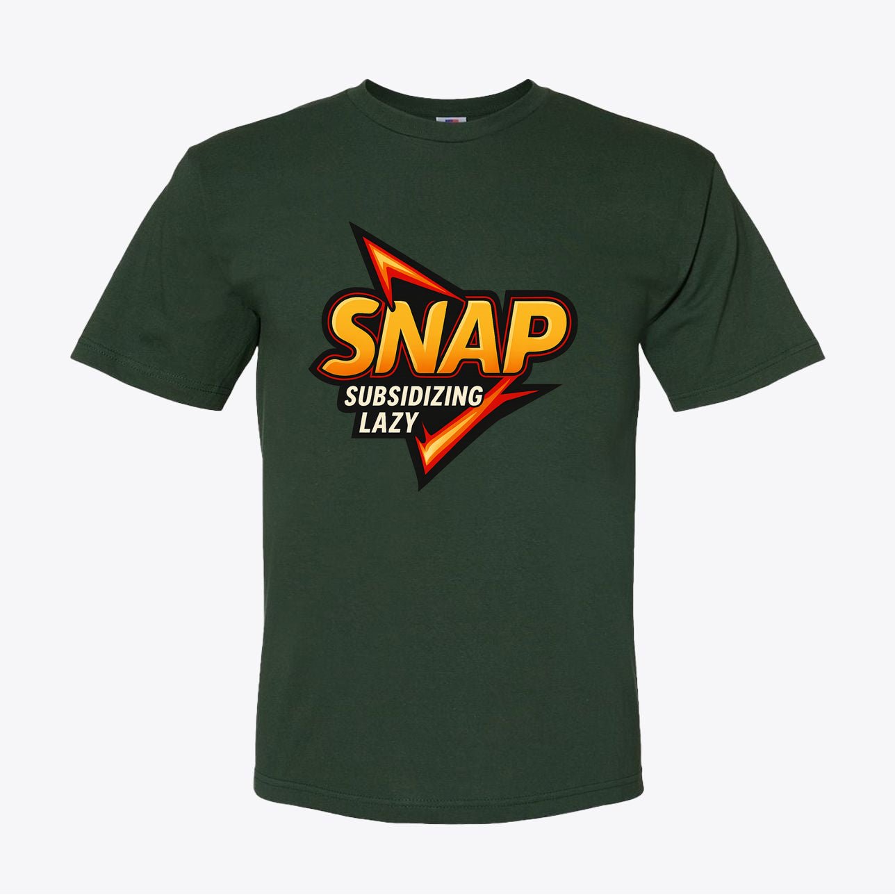 SNAP Satire Tee – “Subsidizing Lazy” Bold Graphic Shirt | Made in USA - My Maga Swag