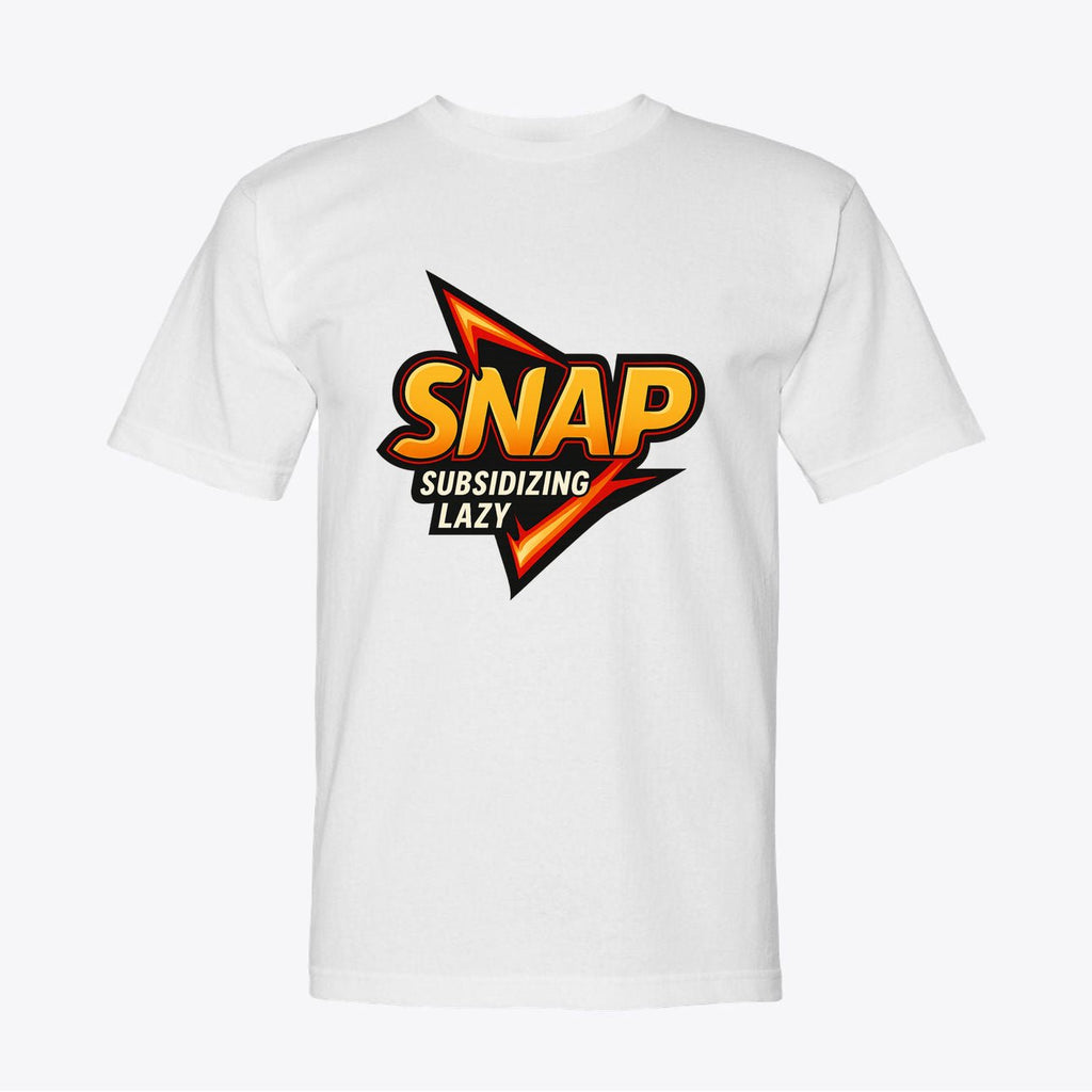 SNAP Satire Tee – “Subsidizing Lazy” Bold Graphic Shirt | Made in USA - My Maga Swag