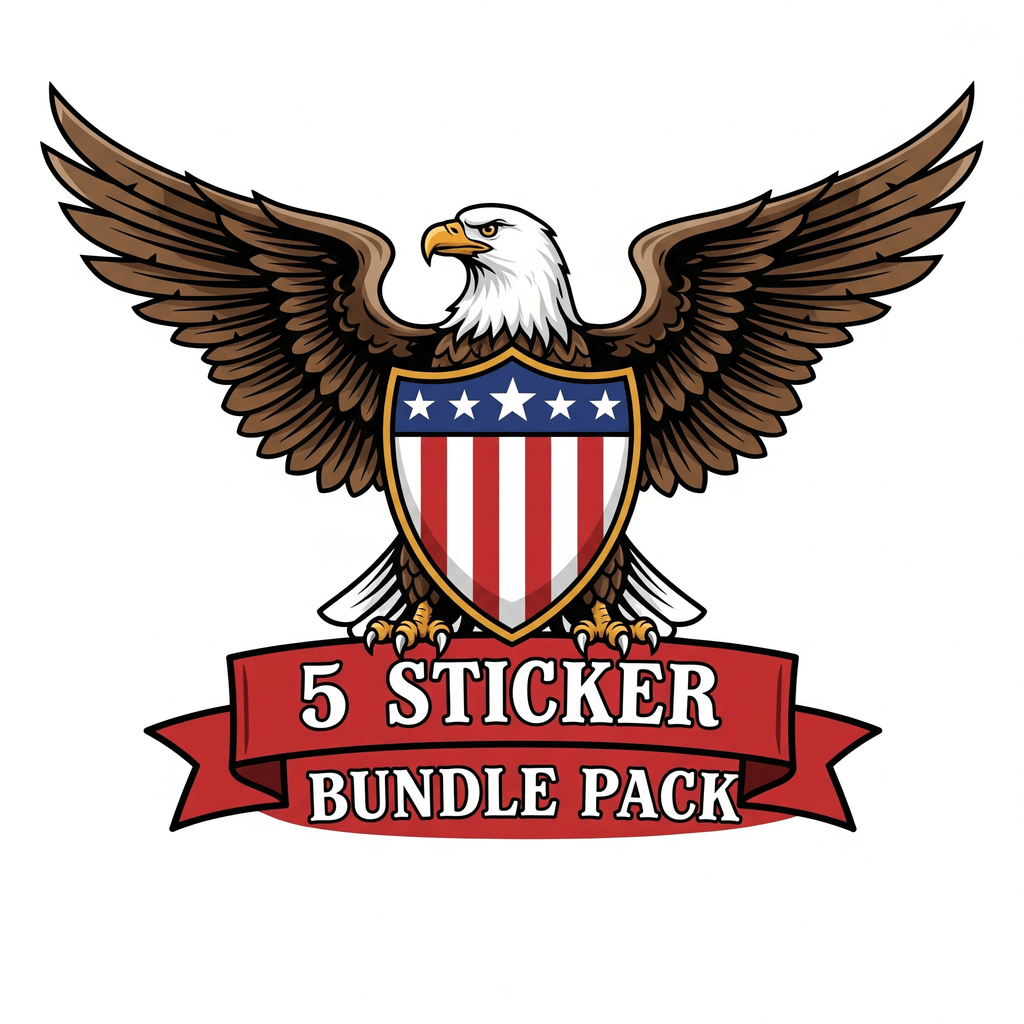Sticker 5 Pack 3in x 3in - My Maga Swag