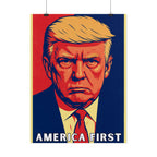 Trump America First Poster - America First Political Art Print - Trump Campaign Memorabilia - Vintage Style Wall Art - My Maga Swag