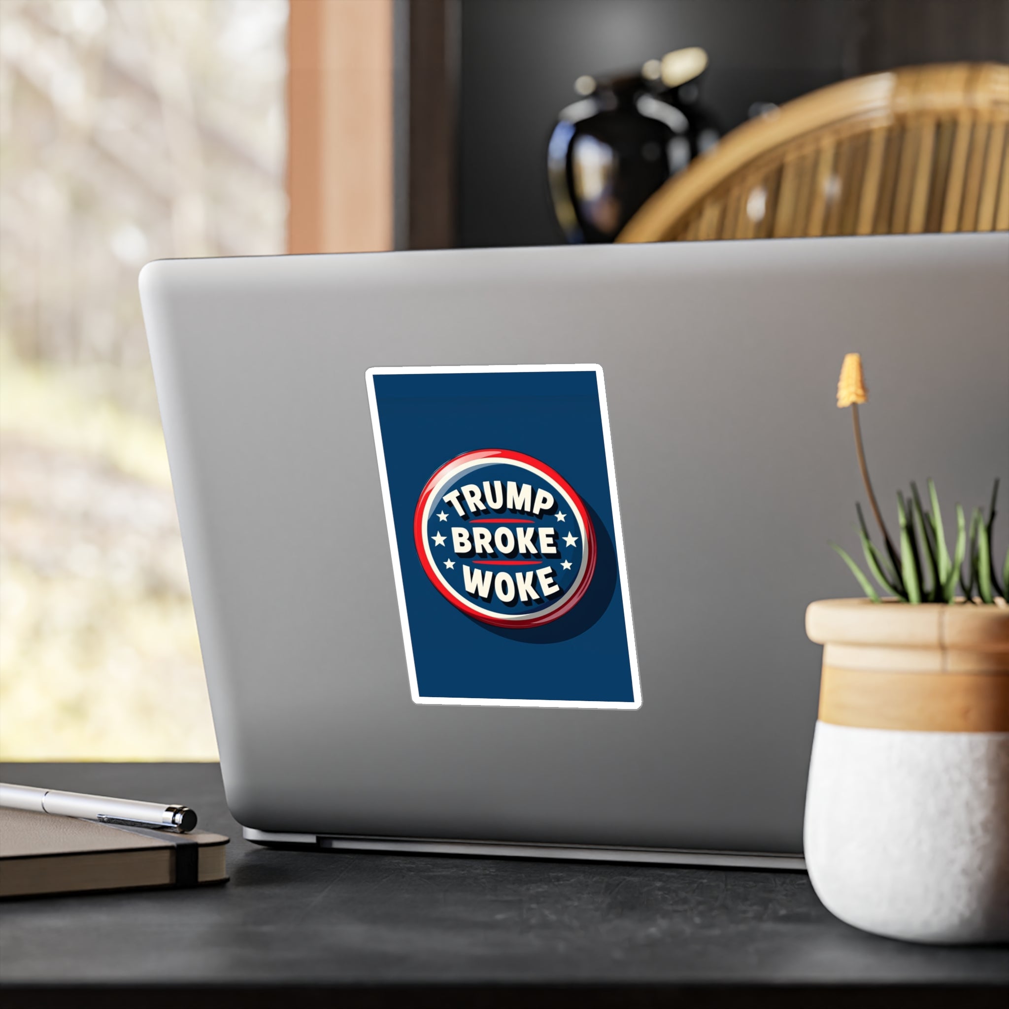 TRUMP BROKE WOKE Political Sticker | Anti - Woke, Conservative Sticker - My Maga Swag