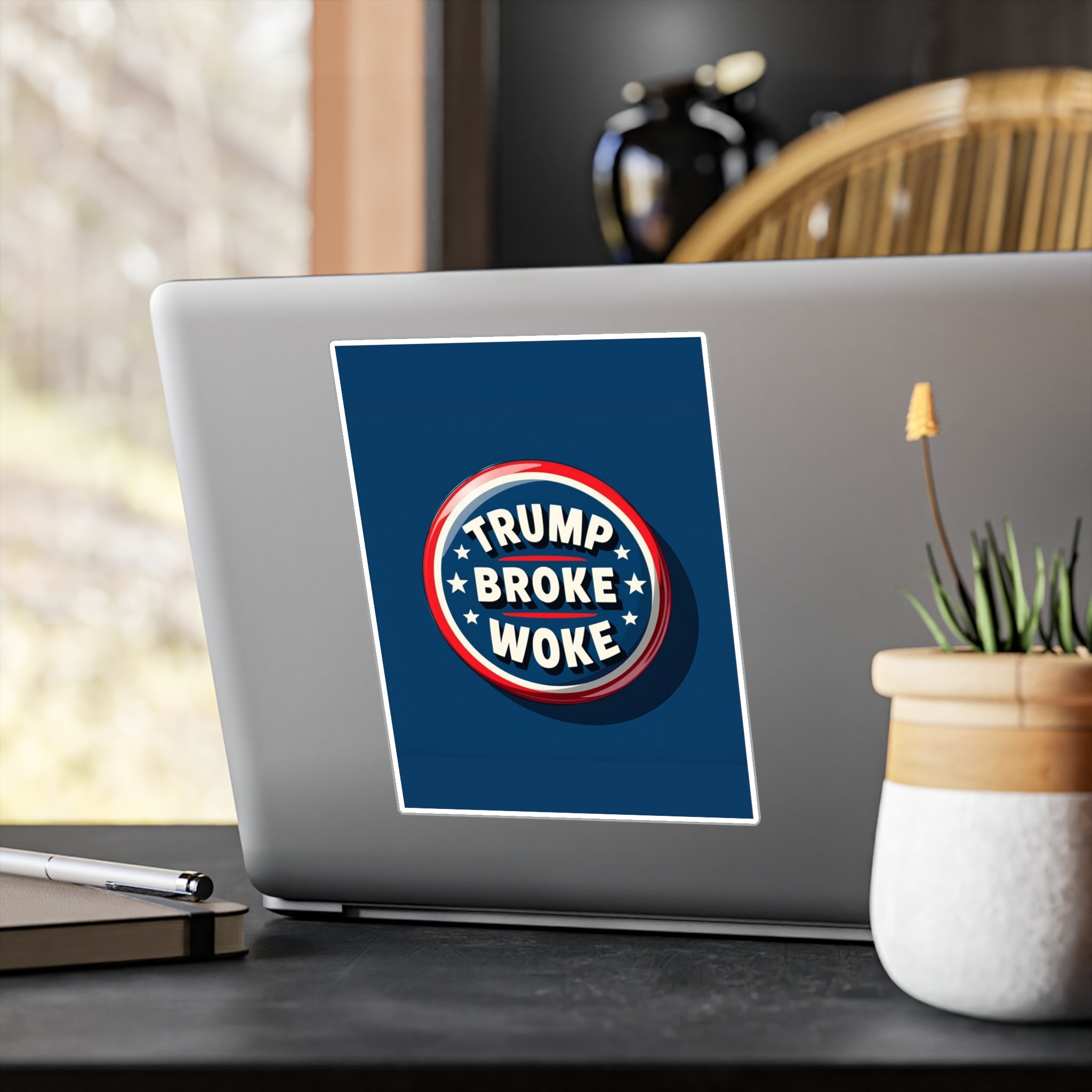TRUMP BROKE WOKE Political Sticker | Anti - Woke, Conservative Sticker - My Maga Swag