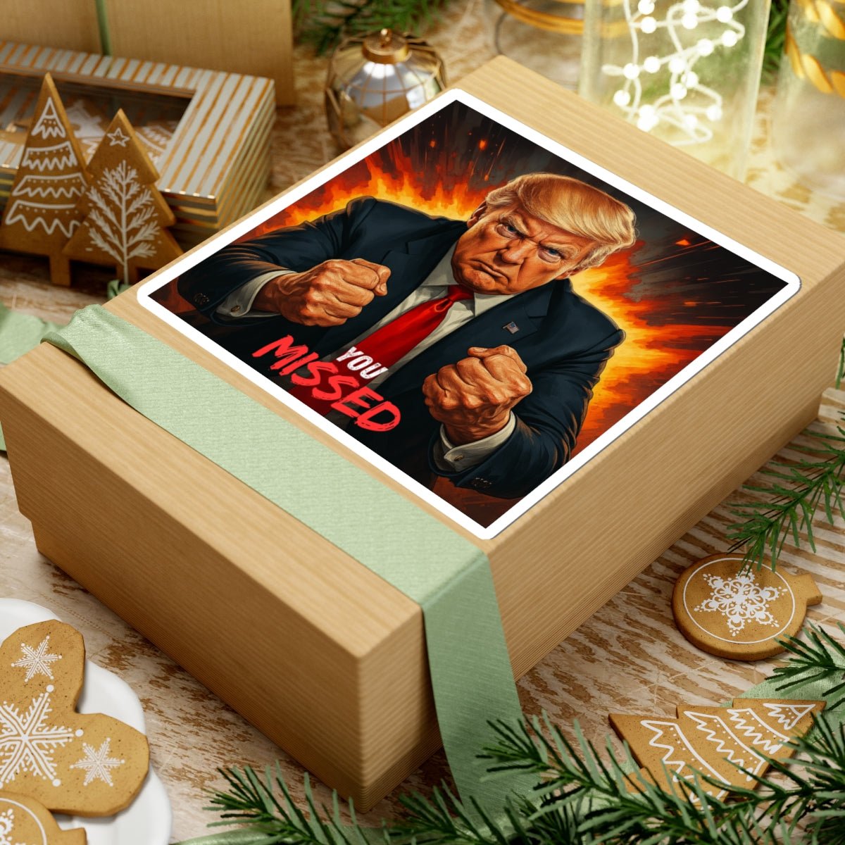 Trump "You Missed" MAGA Sticker - Perfect for Laptops, Bumper, & More - My Maga Swag