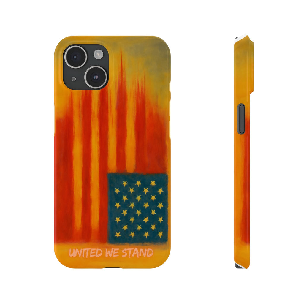 "United We Stand" Design American First Slim Phone Case Vintage Design - My Maga Swag