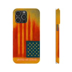 "United We Stand" Design American First Slim Phone Case Vintage Design - My Maga Swag