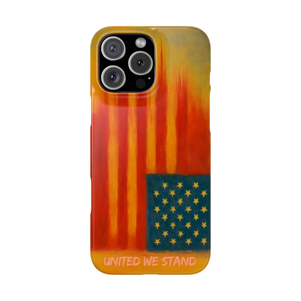 "United We Stand" Design American First Slim Phone Case Vintage Design - My Maga Swag
