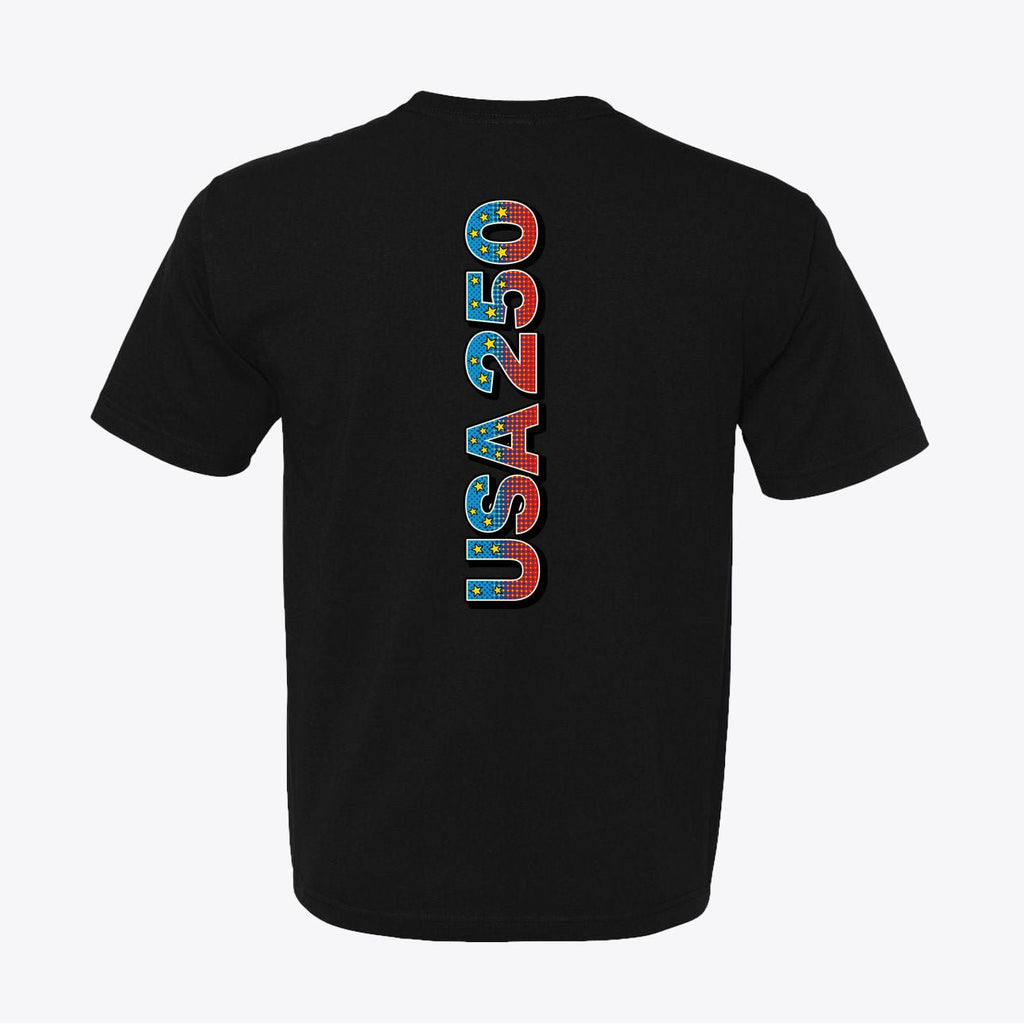USA 250 Pop - Art Tee – Retro Anniversary Graphic T-Shirt - My Maga Swag
