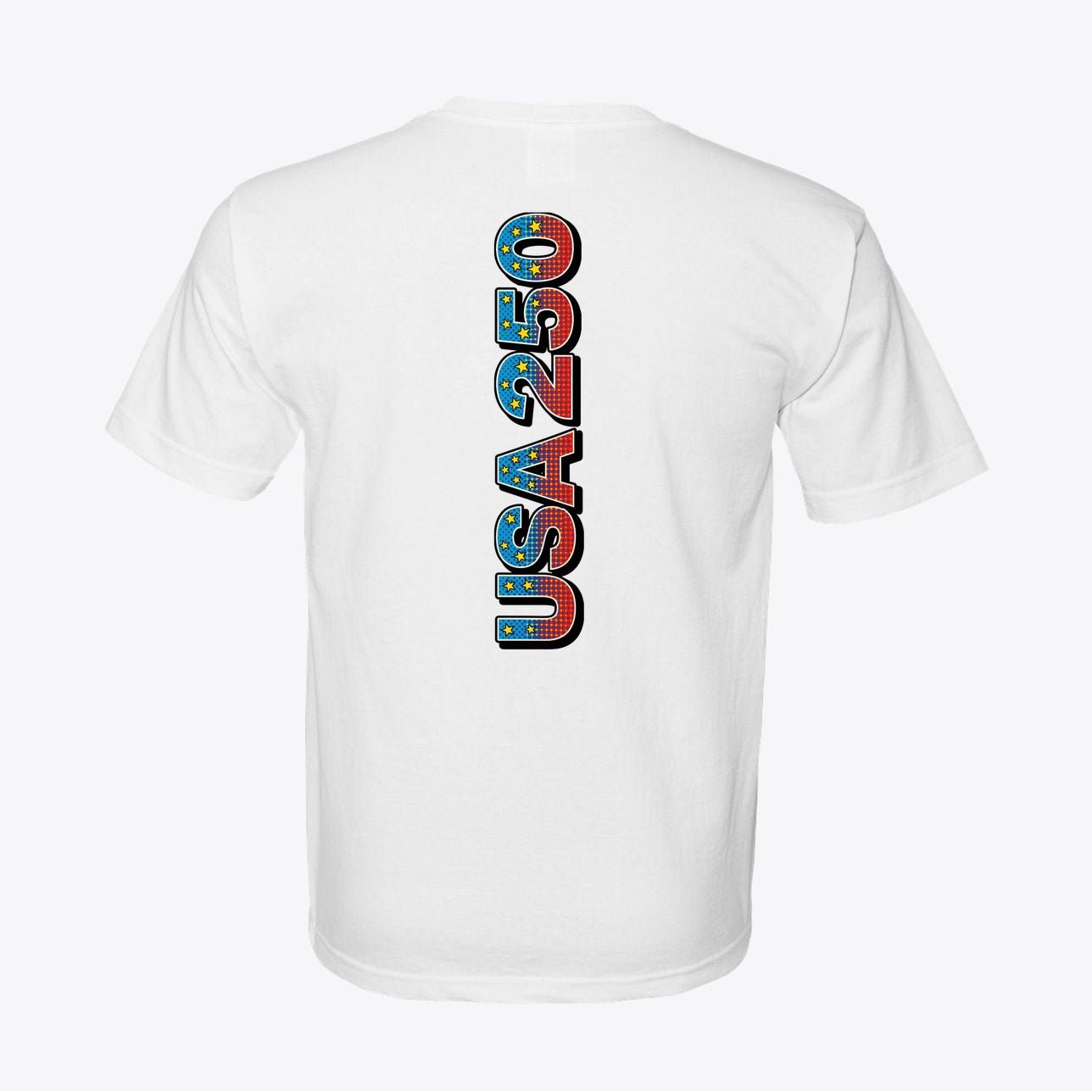 USA 250 Pop - Art Tee – Retro Anniversary Graphic T-Shirt - My Maga Swag