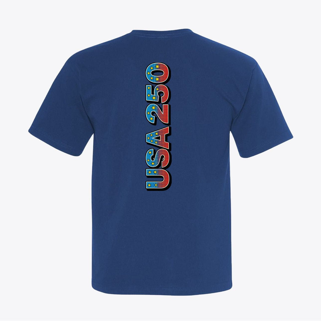 USA 250 Pop - Art Tee – Retro Anniversary Graphic T-Shirt - My Maga Swag