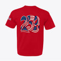 USA 250 Semiquincentennial Patriotic Tee – 100% Made in USA – Back Print Graphic - Unisex - My Maga Swag