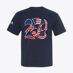 USA 250 Semiquincentennial Patriotic Tee – 100% Made in USA – Back Print Graphic - Unisex - My Maga Swag
