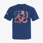 USA 250 Semiquincentennial Patriotic Tee – 100% Made in USA – Back Print Graphic - Unisex - My Maga Swag