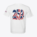 USA 250 Semiquincentennial Patriotic Tee – 100% Made in USA – Back Print Graphic - Unisex - My Maga Swag