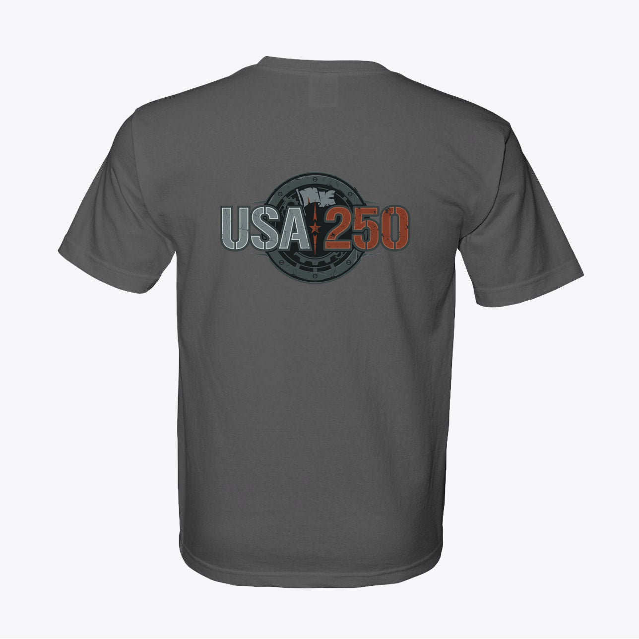 USA 250 Tactical Industrial T-Shirt - Military Stencil Graphic USA Tee - My Maga Swag