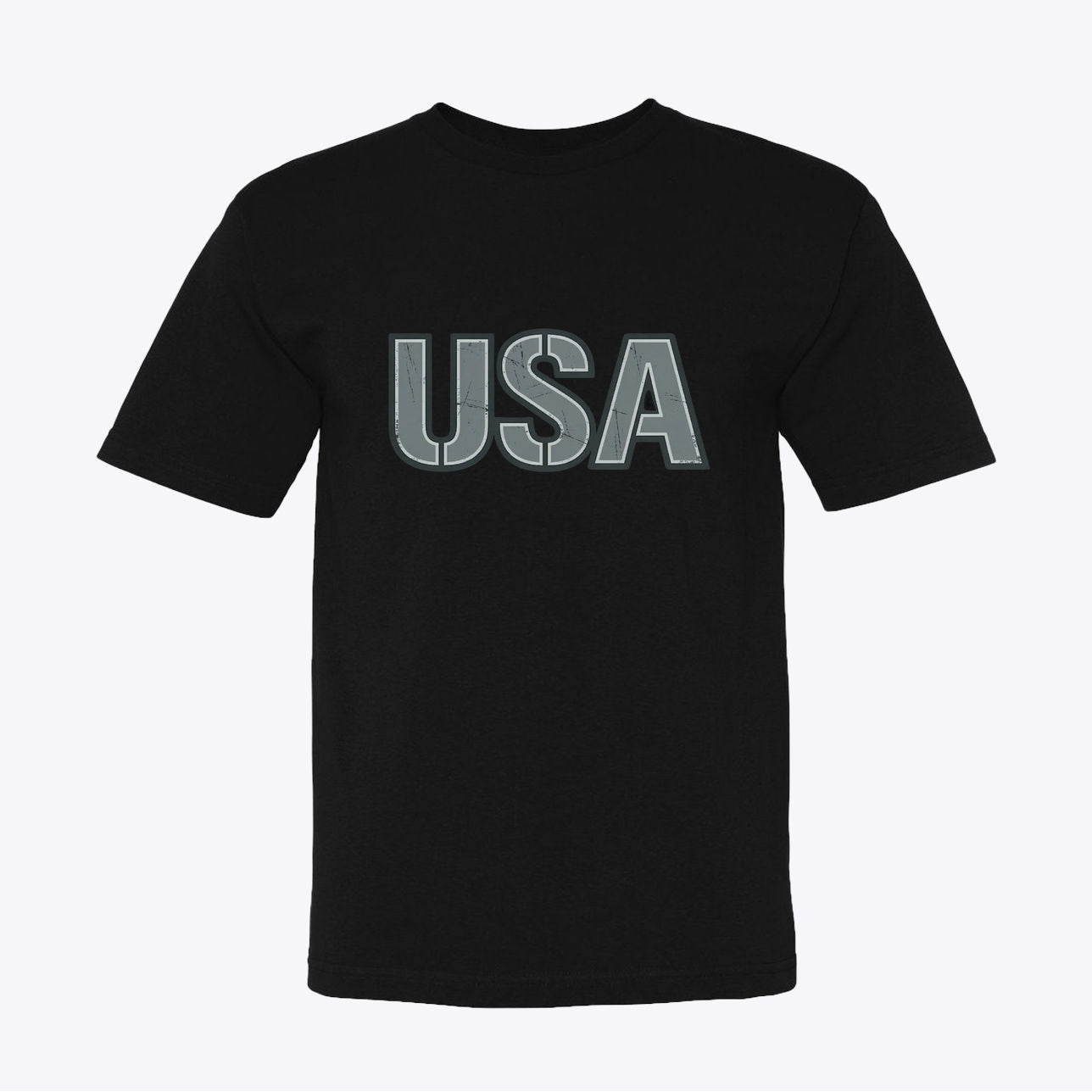 USA 250 Tactical Industrial T-Shirt - Military Stencil Graphic USA Tee - My Maga Swag