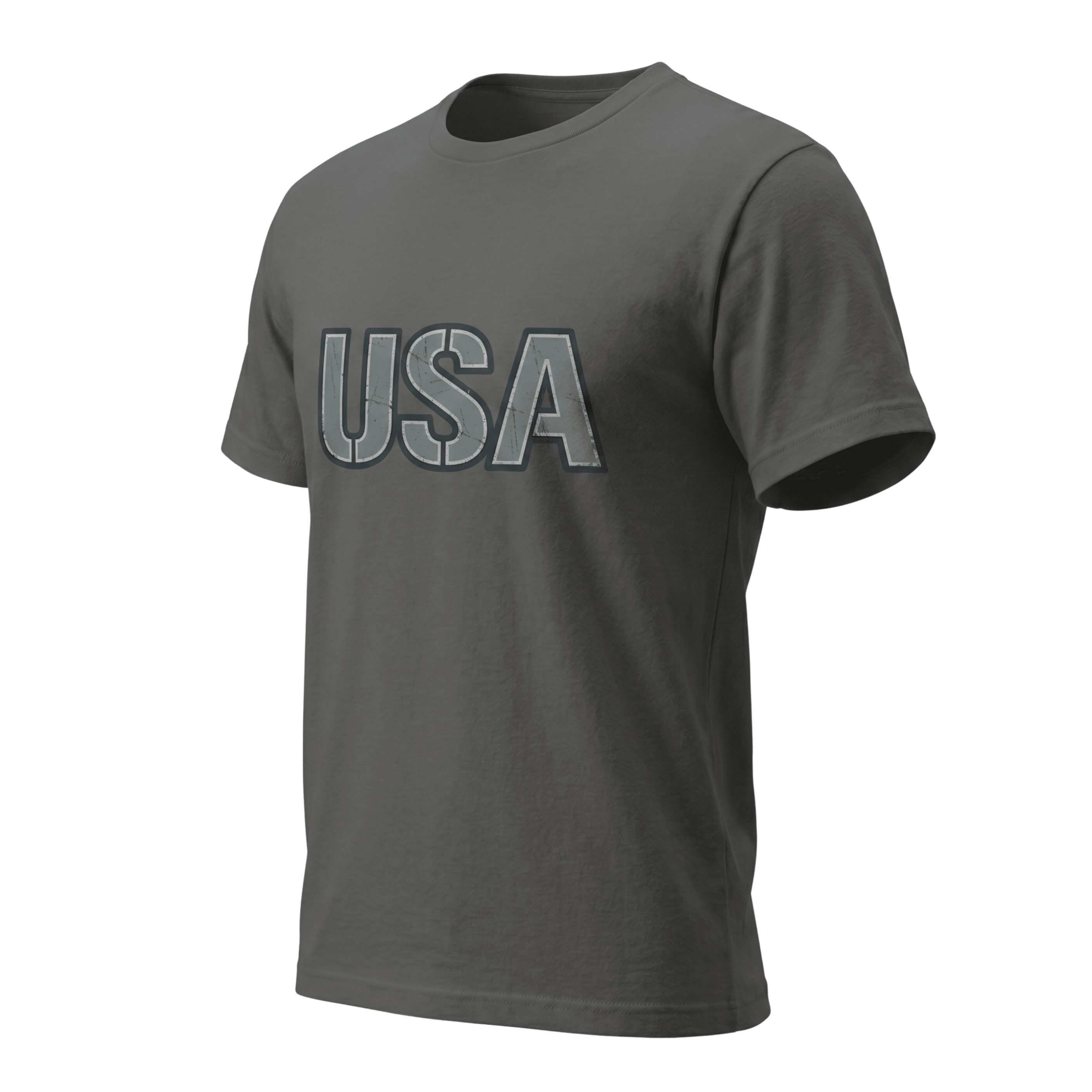 USA 250 Tactical Industrial T-Shirt - Military Stencil Graphic USA Tee - My Maga Swag