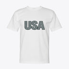 USA 250 Tactical Industrial T-Shirt - Military Stencil Graphic USA Tee - My Maga Swag