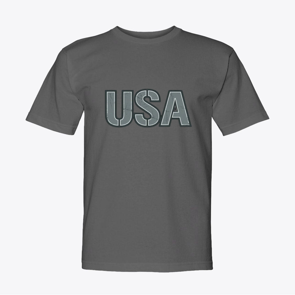 USA 250 Tactical Industrial T-Shirt - Military Stencil Graphic USA Tee - My Maga Swag
