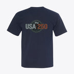 USA 250 Tactical Industrial T-Shirt - Military Stencil Graphic USA Tee - My Maga Swag