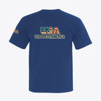 USA God Bless America Tee 100% American Made God Bless America Tee – Graphic Sleeve & Back – Union Sewn Unisex - My Maga Swag