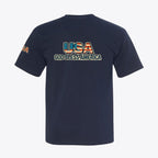 USA God Bless America Tee 100% American Made God Bless America Tee – Graphic Sleeve & Back – Union Sewn Unisex - My Maga Swag